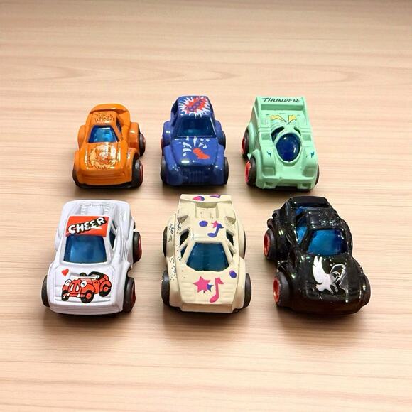 Lot of 6 Pull Back Mini Micro Racers Lion -Boom-Cheer-Thunder-Music-Eagle - Picture 1 of 10